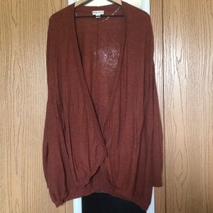 Dolman High Low Burnt Sienna Cardigan